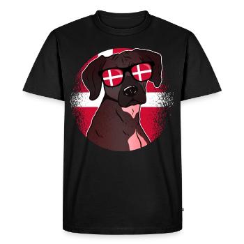 Denmark - Men's Premium Organic T-Shirt - black - Front - Nico (187cm)