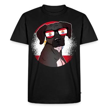 French Polynesia - Men's Premium Organic T-Shirt - black - Front - Nico (187cm)