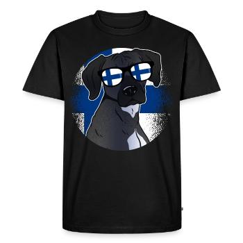 Finlande - T-shirt Premium bio Homme - noir - Devant - Nico (187cm)