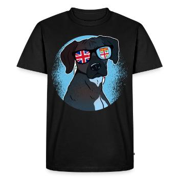 Fiji - Men's Premium Organic T-Shirt - black - Front - Nico (187cm)