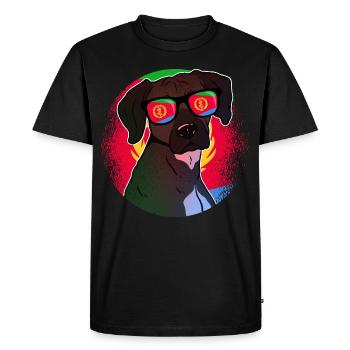 Erythrée - T-shirt Premium bio Homme - noir - Devant - Nico (187cm)