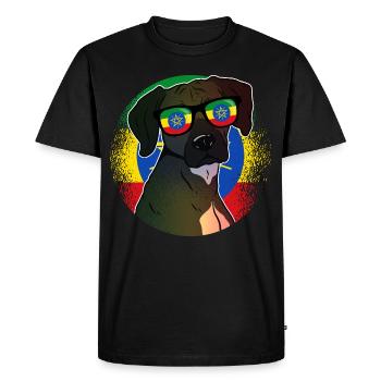 Ethiopia - Men's Premium Organic T-Shirt - black - Front - Nico (187cm)