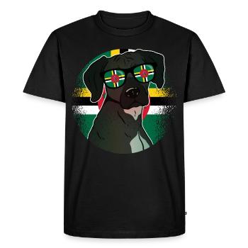 Dominique - T-shirt Premium bio Homme - noir - Devant - Nico (187cm)