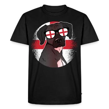 England - Men's Premium Organic T-Shirt - black - Front - Nico (187cm)