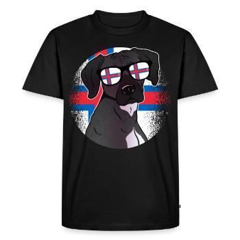 Îles Féroé - T-shirt Premium bio Homme - noir - Devant - Nico (187cm)