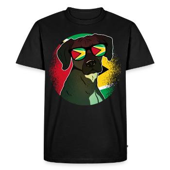 Guyana - Men's Premium Organic T-Shirt - black - Front - Nico (187cm)