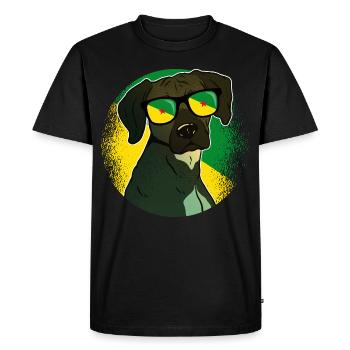 French Guiana - Men's Premium Organic T-Shirt - black - Front - Nico (187cm)