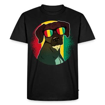 Guinée - T-shirt Premium bio Homme - noir - Devant - Nico (187cm)
