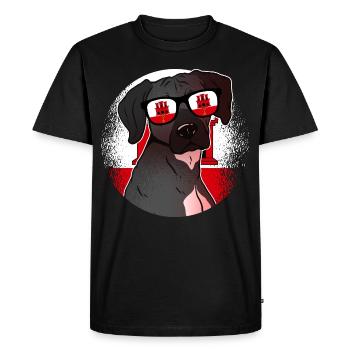 Gibraltar - T-shirt Premium bio Homme - noir - Devant - Nico (187cm)