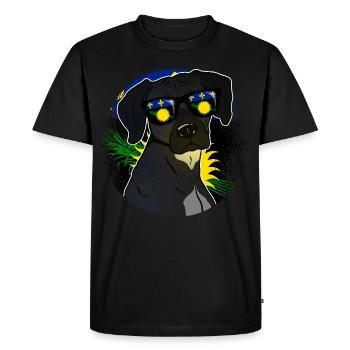 Guadeloupe - T-shirt Premium bio Homme - noir - Devant - Nico (187cm)