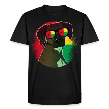 Guinée-Bissau - T-shirt Premium bio Homme - noir - Devant - Nico (187cm)