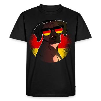 Germany - Men's Premium Organic T-Shirt - black - Front - Nico (187cm)