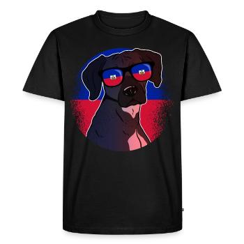 Haïti - T-shirt Premium bio Homme - noir - Devant - Nico (187cm)