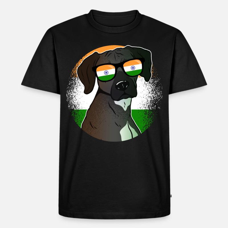 Indien - Männer Premium Bio T-Shirt - Schwarz