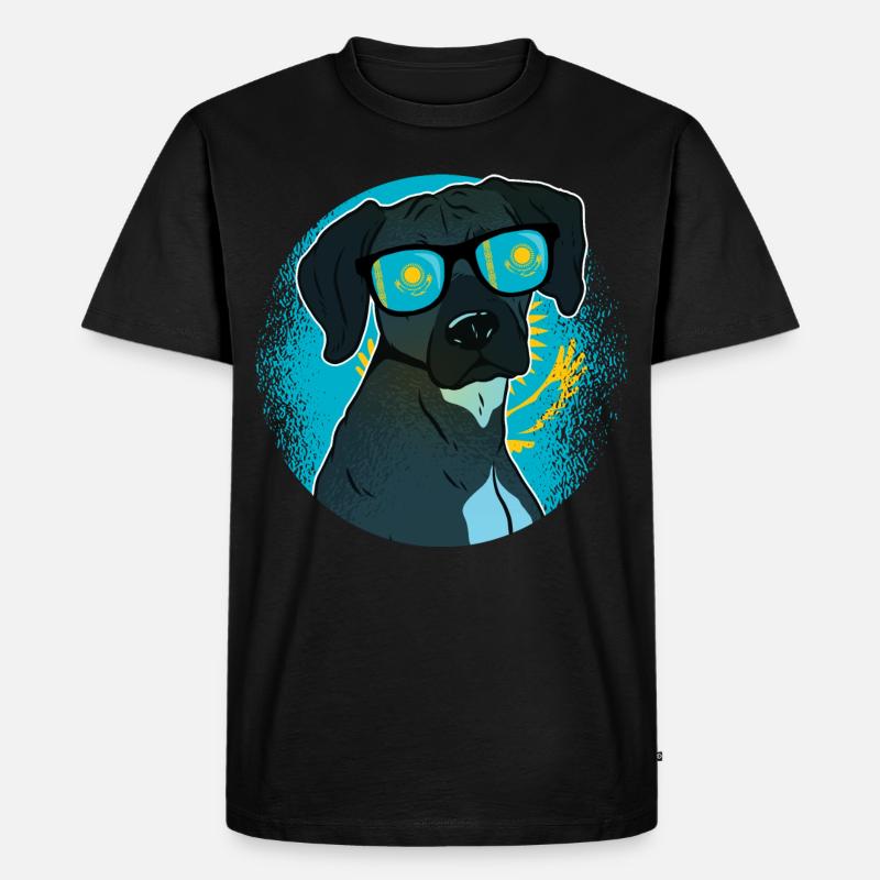 Kasachstan - Männer Premium Bio T-Shirt - Schwarz