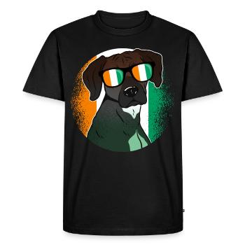 Côte d'Ivoire - T-shirt Premium bio Homme - noir - Devant - Nico (187cm)