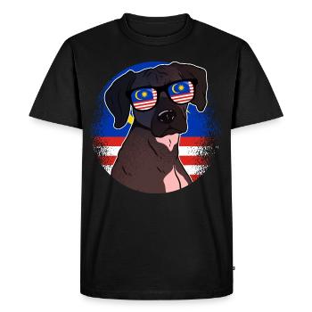 Malaisie - T-shirt Premium bio Homme - noir - Devant - Nico (187cm)