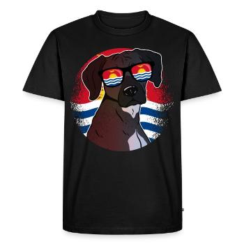 Kiribati - Men's Premium Organic T-Shirt - black - Front - Nico (187cm)