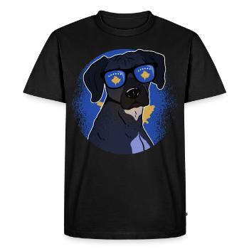 Kosovo (en anglais) - T-shirt Premium bio Homme - noir - Devant - Nico (187cm)