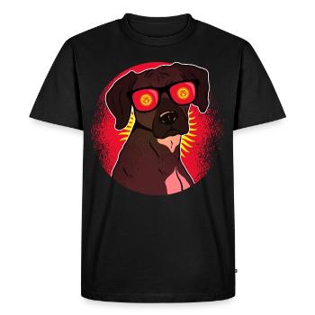 Kyrgyzstan - Men's Premium Organic T-Shirt - black - Front - Nico (187cm)