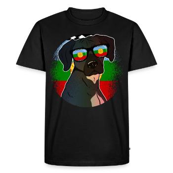 Mapuche - Men's Premium Organic T-Shirt - black - Front - Nico (187cm)