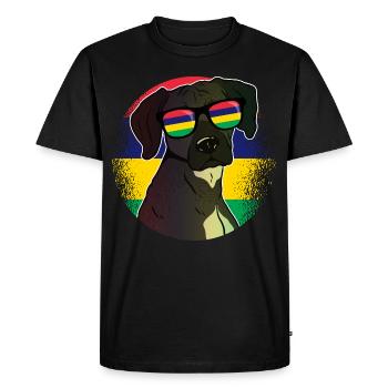 Mauritanie - T-shirt Premium bio Homme - noir - Devant - Nico (187cm)