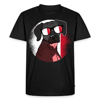 Malte - T-shirt Premium bio Homme - noir - Devant - Nico (187cm)