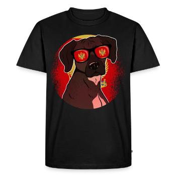 Montenegro - Men's Premium Organic T-Shirt - black - Front - Nico (187cm)