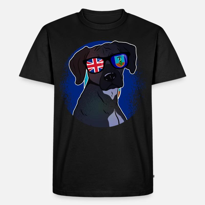 Montserrat - Männer Premium Bio T-Shirt - Schwarz