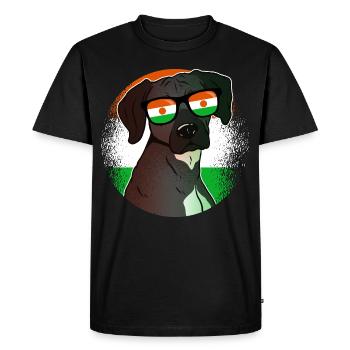 Niger - Men's Premium Organic T-Shirt - black - Front - Nico (187cm)