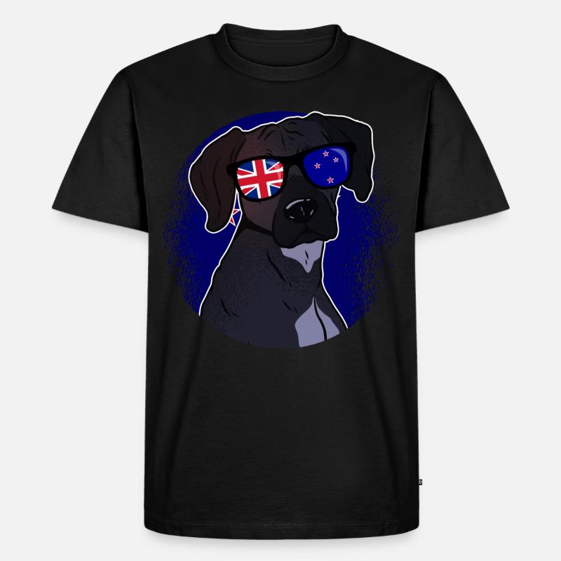 Neuseeland - Männer Premium Bio T-Shirt - Schwarz