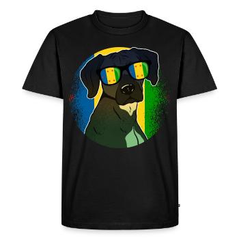 Ogoni - T-shirt Premium bio Homme - noir - Devant - Nico (187cm)