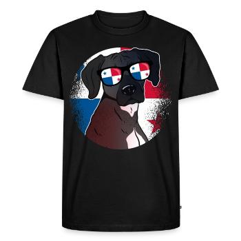Panama - Men's Premium Organic T-Shirt - black - Front - Nico (187cm)