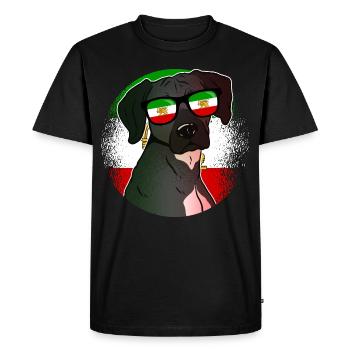 Perse - T-shirt Premium bio Homme - noir - Devant - Nico (187cm)