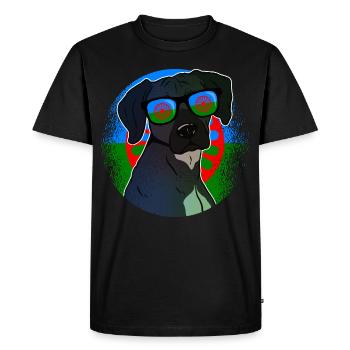 Roma - Men's Premium Organic T-Shirt - black - Front - Nico (187cm)