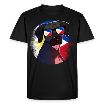 Philippines - Men's Premium Organic T-Shirt - black - Front - Nico (187cm)