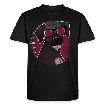 Qatar - Men's Premium Organic T-Shirt - black - Front - Nico (187cm)
