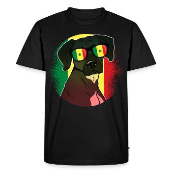 Sénégal - T-shirt Premium bio Homme - noir - Devant - Nico (187cm)