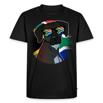 Afrique du Sud - T-shirt Premium bio Homme - noir - Devant - Nico (187cm)