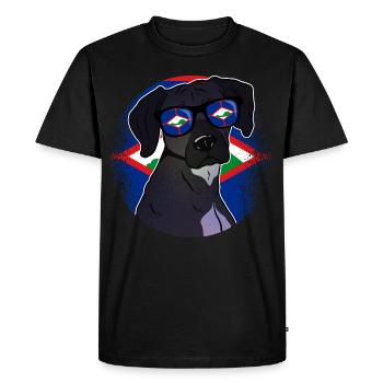 Sint Eustatius - T-shirt Premium bio Homme - noir - Devant - Nico (187cm)