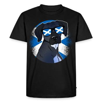 Ecosse - T-shirt Premium bio Homme - noir - Devant - Nico (187cm)