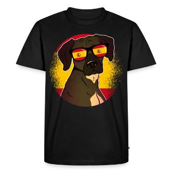 Spain - Men's Premium Organic T-Shirt - black - Front - Nico (187cm)