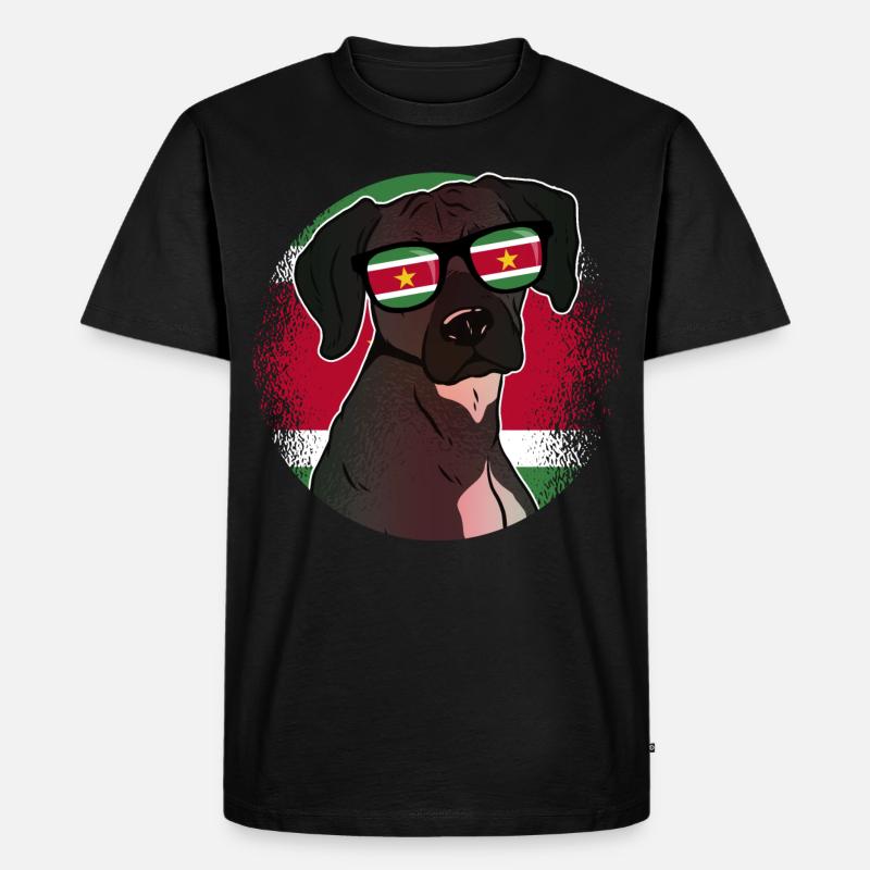 Suriname - Männer Premium Bio T-Shirt - Schwarz