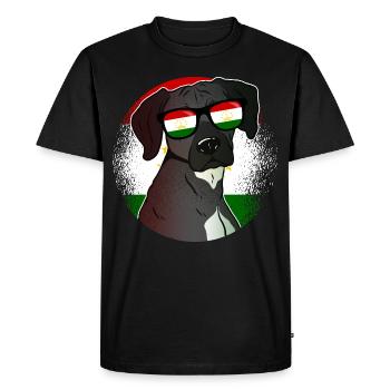 Tadjikistan (en anglais) - T-shirt Premium bio Homme - noir - Devant - Nico (187cm)