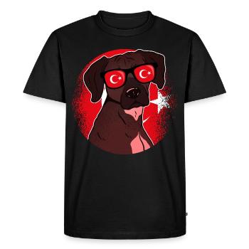 Turkey - Men's Premium Organic T-Shirt - black - Front - Nico (187cm)