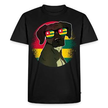 Togo - T-shirt Premium bio Homme - noir - Devant - Nico (187cm)