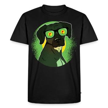 Zaire - Men's Premium Organic T-Shirt - black - Front - Nico (187cm)