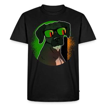 Zambia - Men's Premium Organic T-Shirt - black - Front - Nico (187cm)