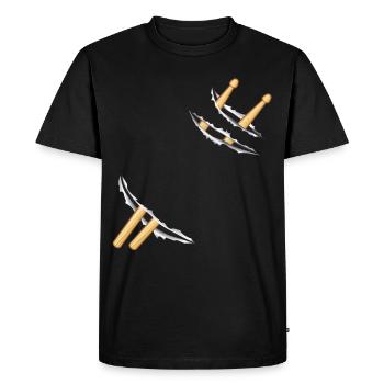 Drums, Drummer, Drummer, Drummer - Men's Premium Organic T-Shirt - black - Front - Nico (187cm)