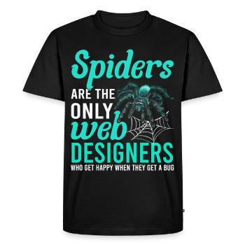 Tarentule Terrarium Amphibian Spider - T-shirt Premium bio Homme - noir - Devant - Nico (187cm)
